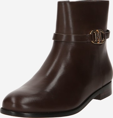 Lauren Ralph Lauren Ankle Boots 'BRIELA' in Brown: front