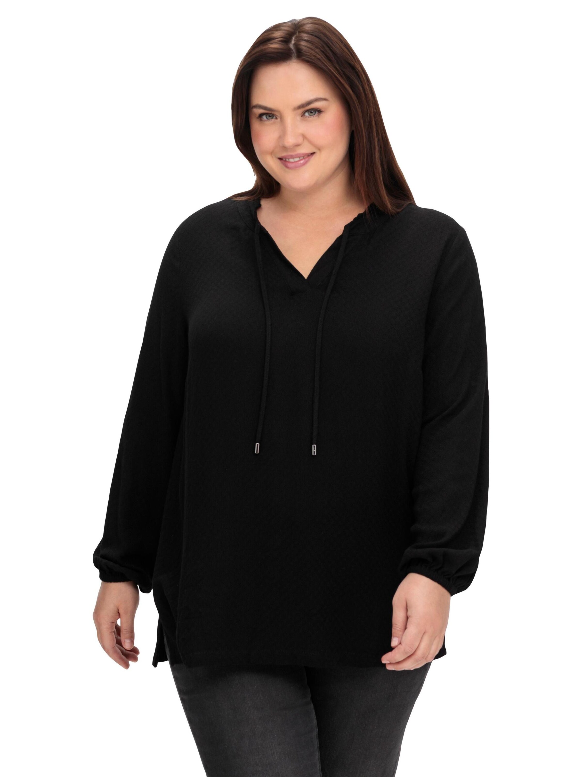 SHEEGO - Túnica en negro: frente