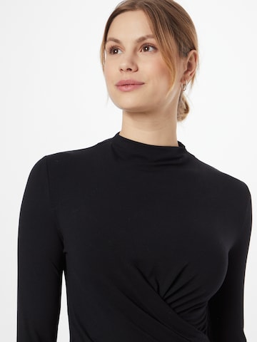NU-IN Shirt Bodysuit in Black