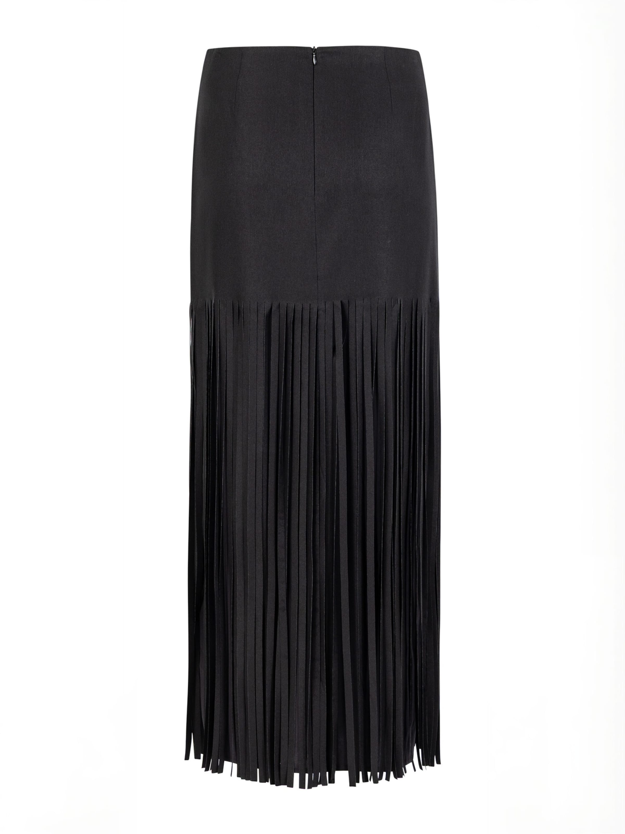 Coster Copenhagen - Saia ' Fringe ' em preto: atrás