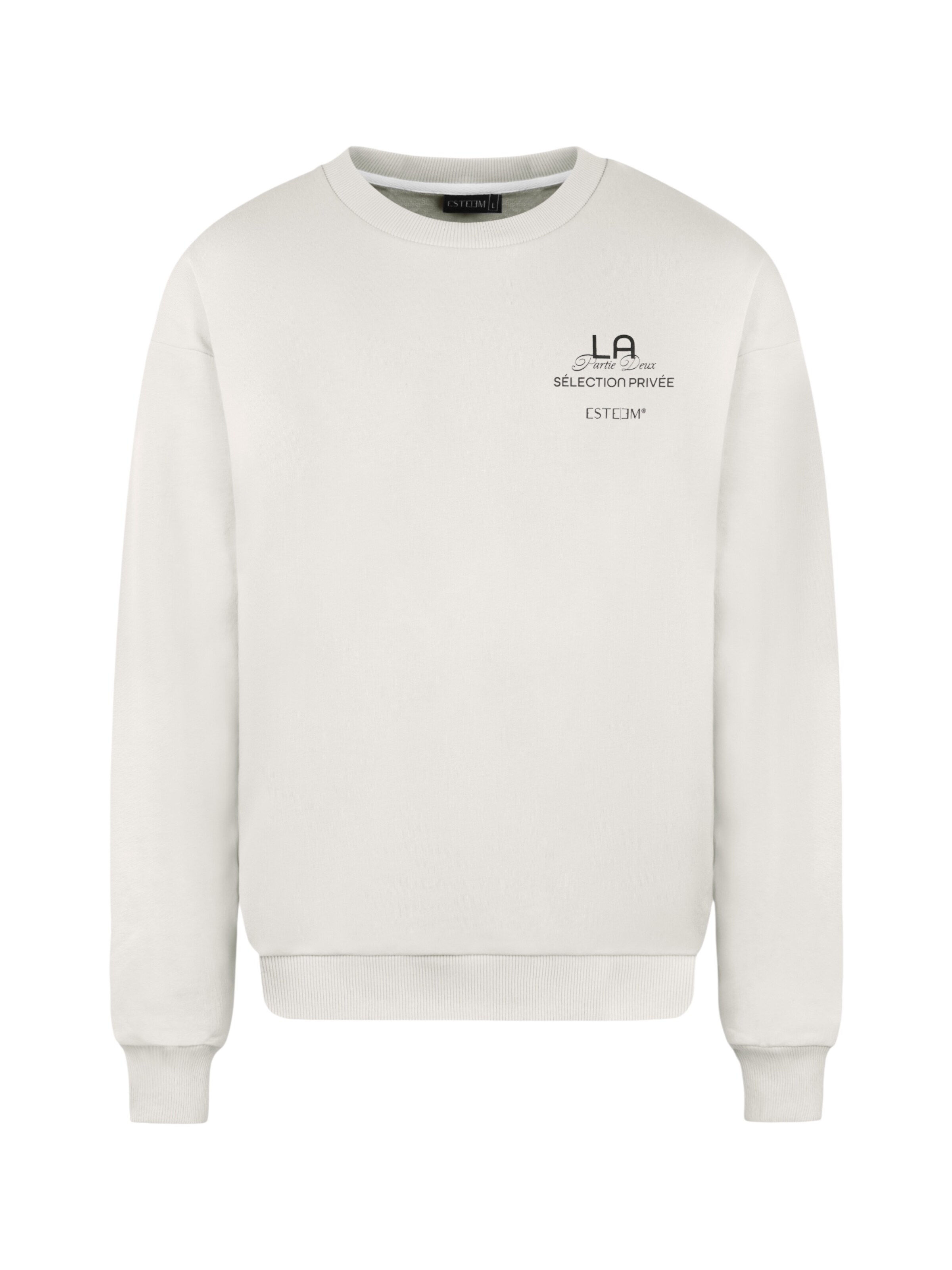ESTEEM Collegepaita 'Sélection Privée' värissä valkoinen: etupuoli