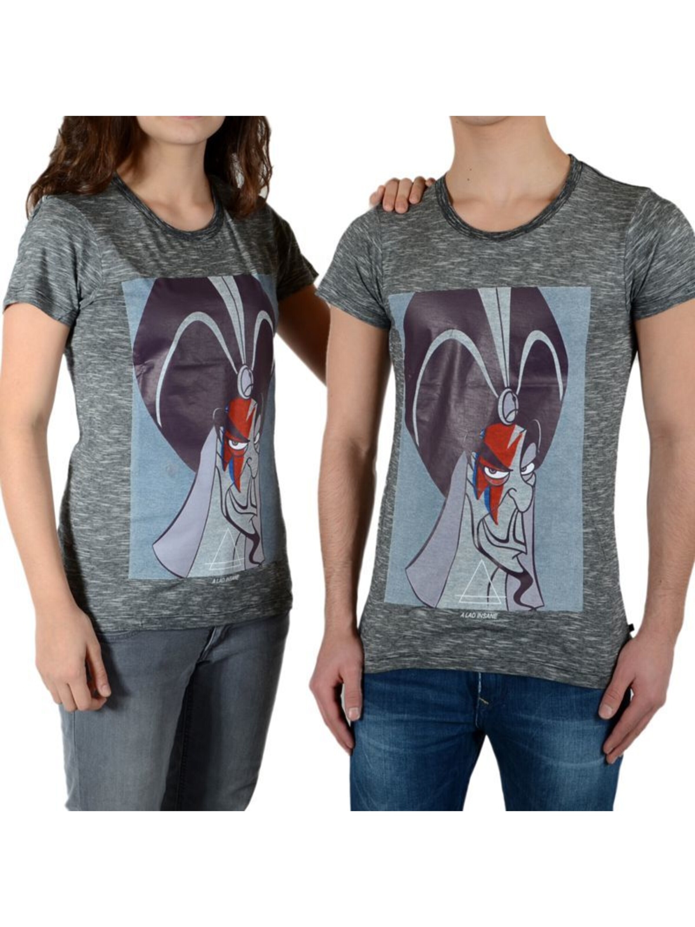 T-Shirt ELEVEN PARIS en gris : devant