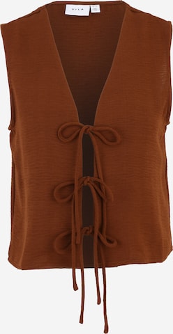 Vila Petite Weste 'VISKOV' in Braun: Vorderseite