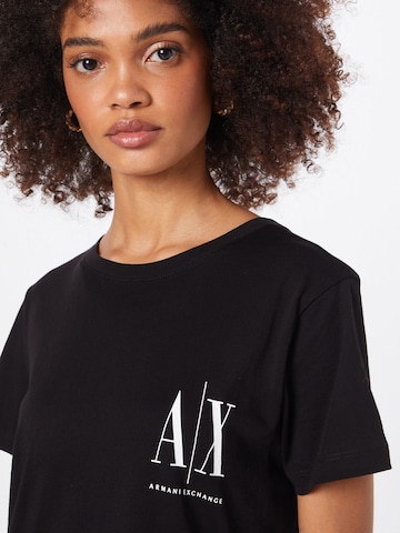 ARMANI EXCHANGE Тениска в черно