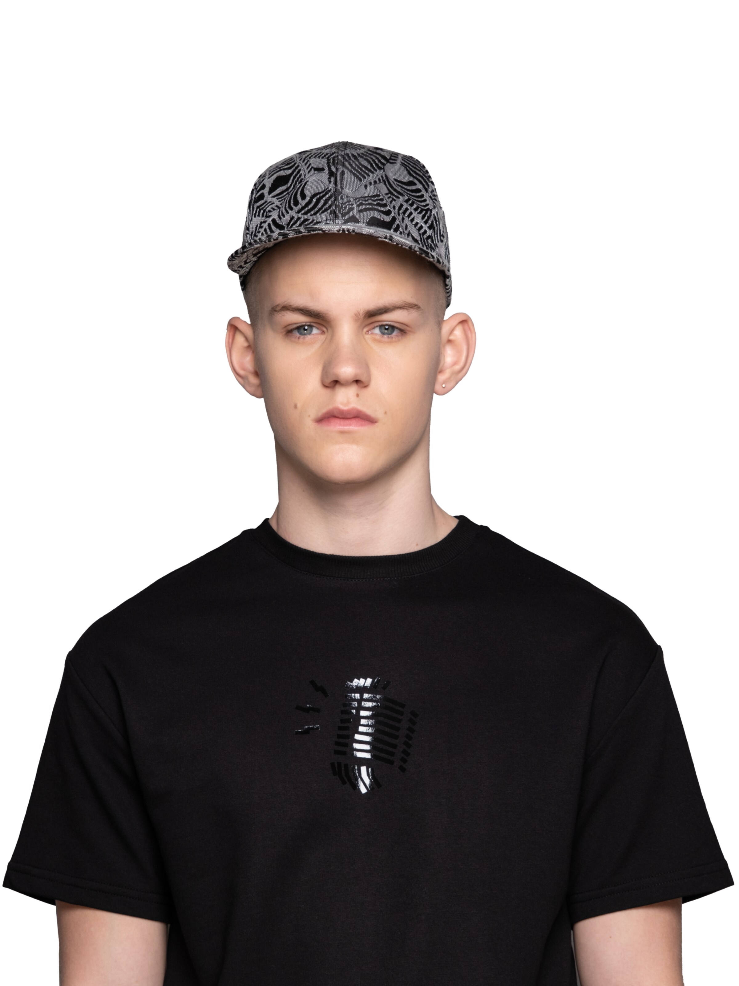 EMBLEMM Shirt 'The Mic Tape' in Zwart