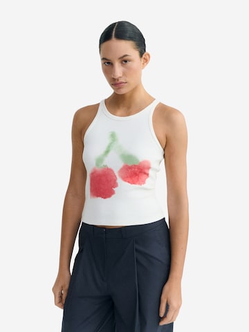 Thinking MU - Top 'HARRIET' en blanco: frente