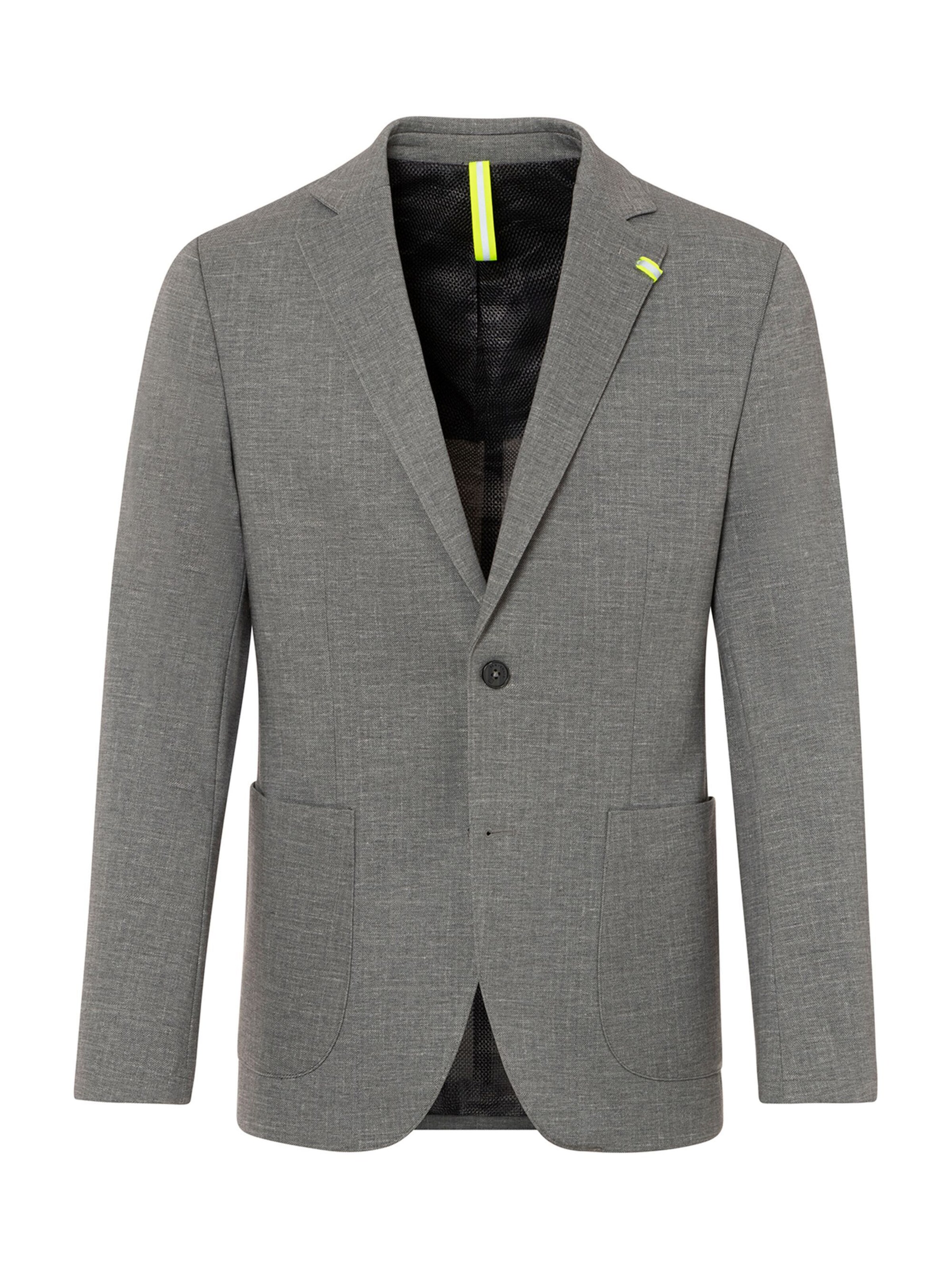 BENVENUTO Slim Fit Sneaker Sakko in Slim-Fit in Grau: Vorderseite