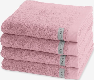 ROSS Handdoek 'Sinfonie' in Roze: voorkant