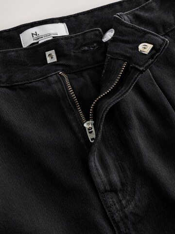 Next Bő szár Redős farmer 'N. Premium' - fekete