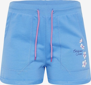 Oklahoma Jeans Regular Pants ' mit kleinem, floralem Print ' in Blue: front