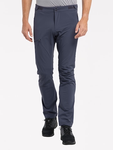 Haglöfs Slim fit Outdoor Pants 'Breccia Lite' in Blue: front