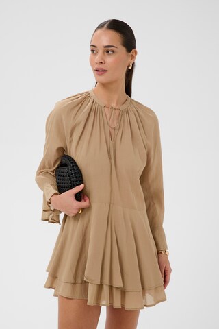 Kaffe Tuniek 'KAflora' in Bruin: voorkant