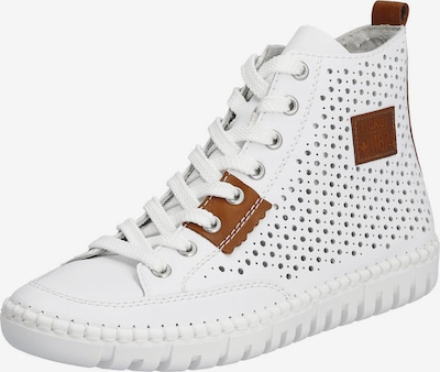 Rieker High-Top Sneakers in Brown / Off white, Item view