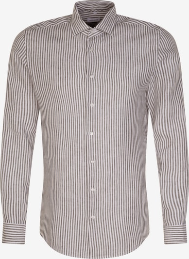 SEIDENSTICKER Business Shirt 'SMART LINEN' in Khaki / White, Item view