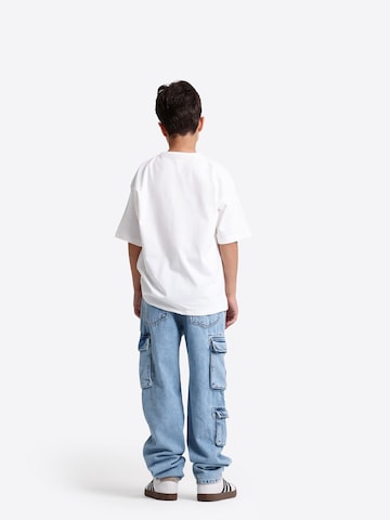 Solang Regular Hose Denim-Cargo-Hose mit Cargotaschen in Blau