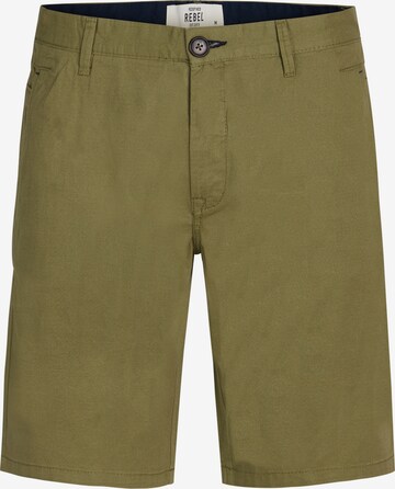 Redefined Rebel Regular Pants 'Spring' in Green: front