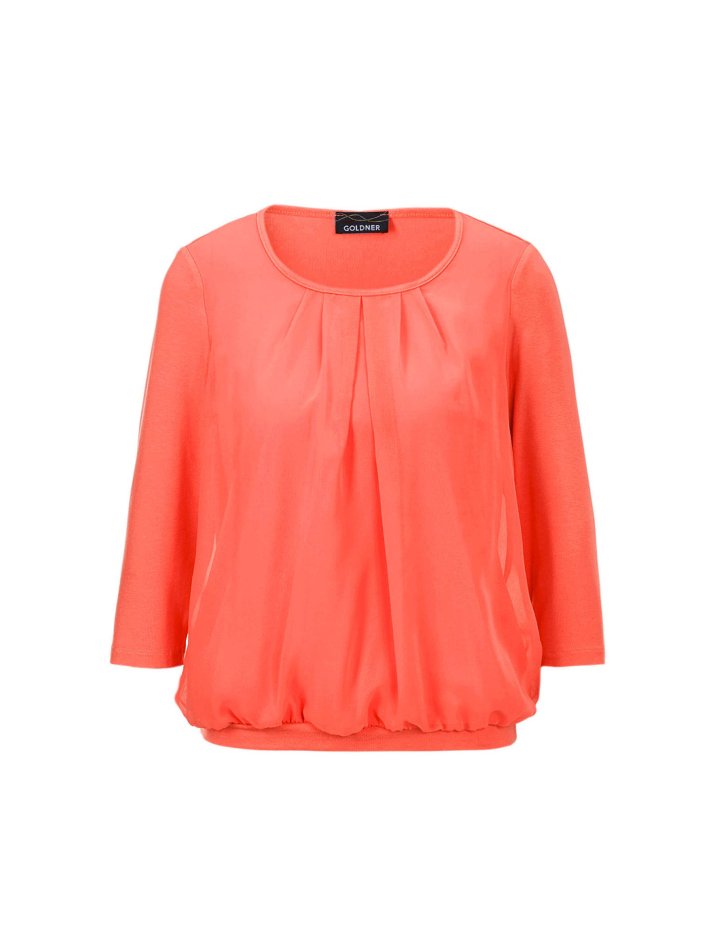 Goldner Bluse in Orange: Vorderseite