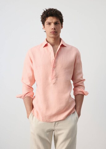 MANGO MAN Shirt 'Rupit' in Orange: front