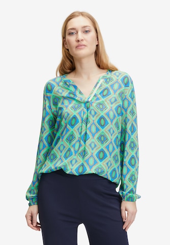 Cartoon Blouse in Blauw: voorkant