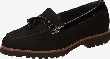 SIOUX Classic Flats in Black: front