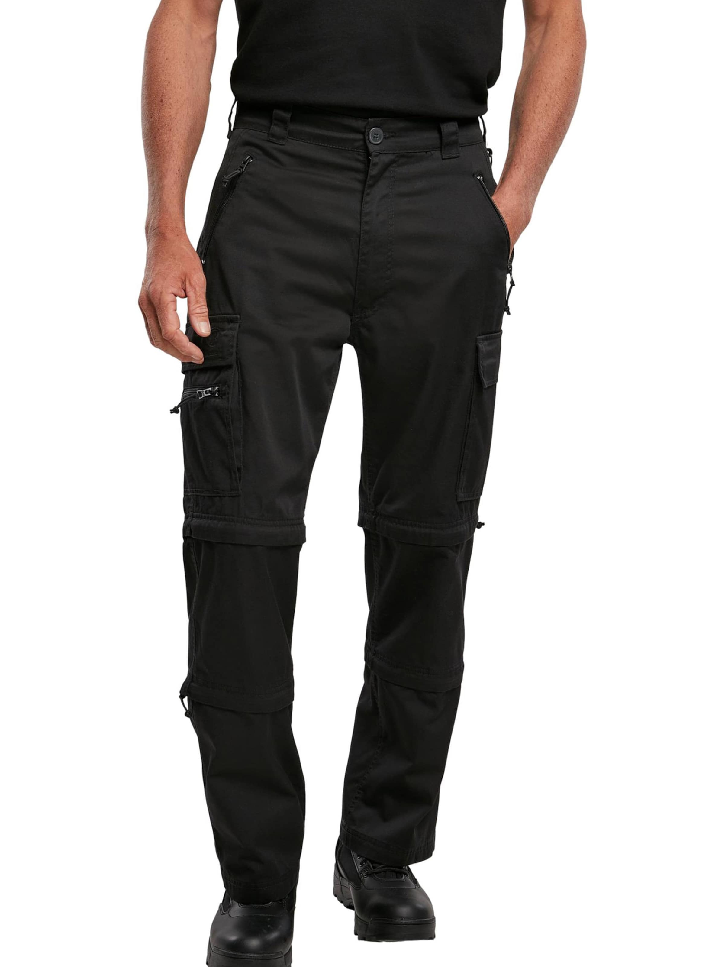 Brandit Regular Cargobyxa 'Savannah' i svart: framsida