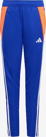 ADIDAS PERFORMANCE Workout Pants 'Tiro 24' in Blue: front