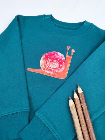 MelaDi Sweatshirt 'Rote Schnecke'‌‌‌‌‌ in Grün