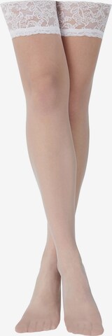 CALZEDONIA Hold-up stockings in White: front