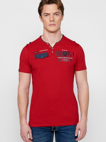 KOROSHI Shirt in Rood: voorkant