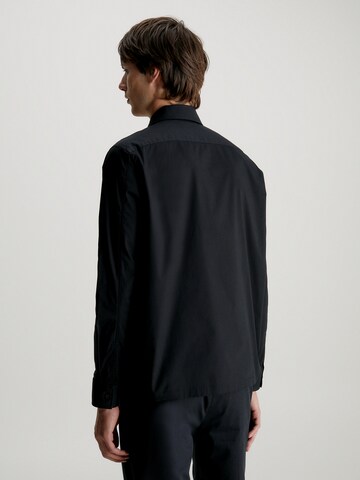 Calvin Klein Comfort fit Button Up Shirt in Black
