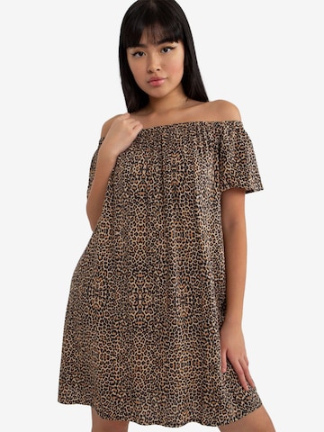 amorubi.com Sommerkleid in Braun: Vorderseite