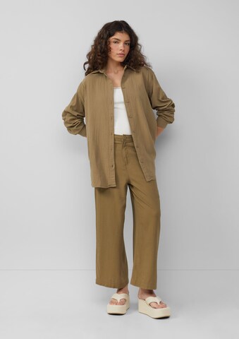 QS Wide Leg Hose in Braun