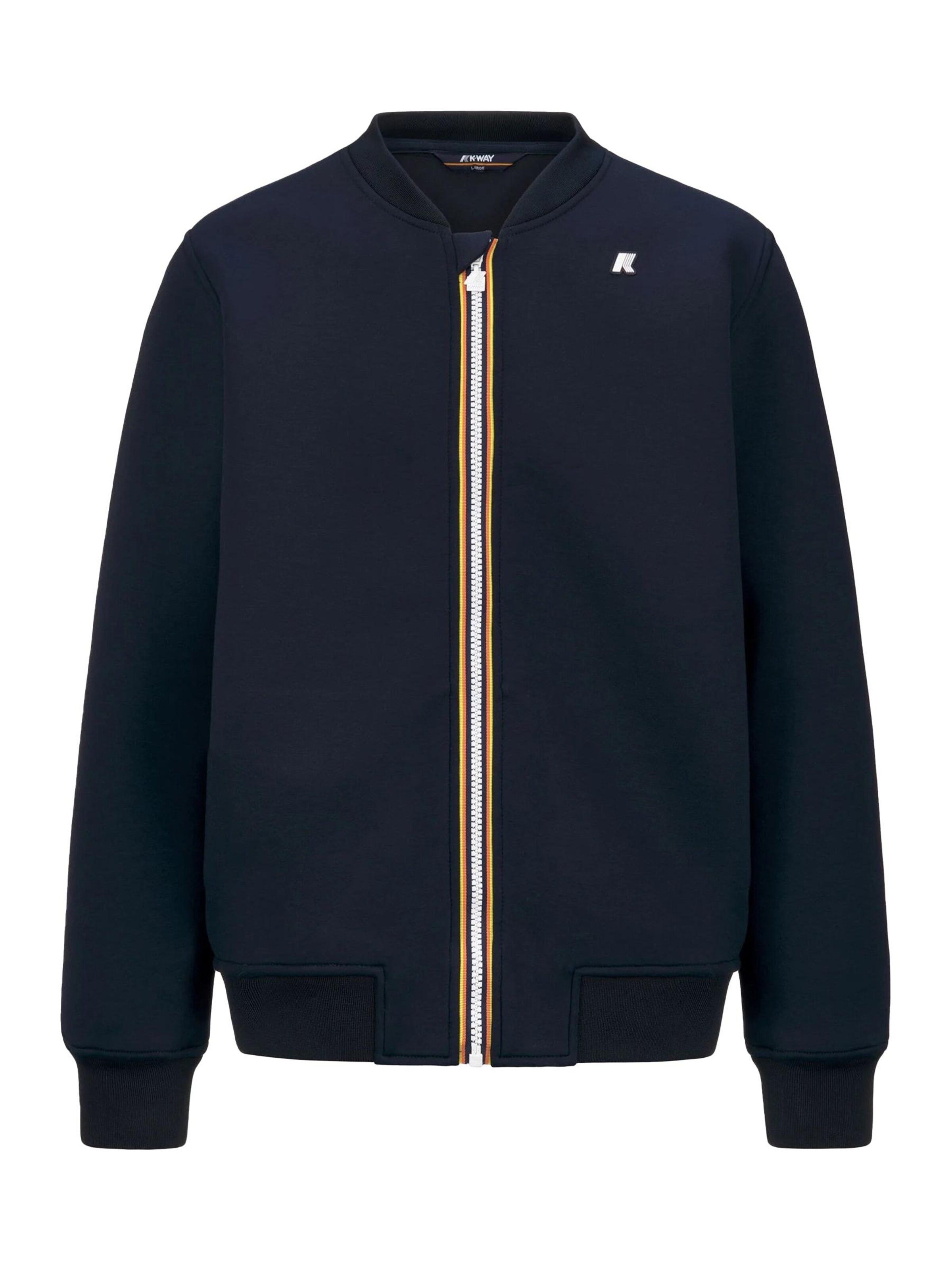 K-Way Sweatshirt 'K-WAY ABEL SPACER - K71344W' in Blauw: voorkant