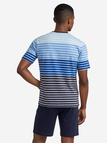 HAJO Pyjama kort 'Klima Komfort' in Blauw