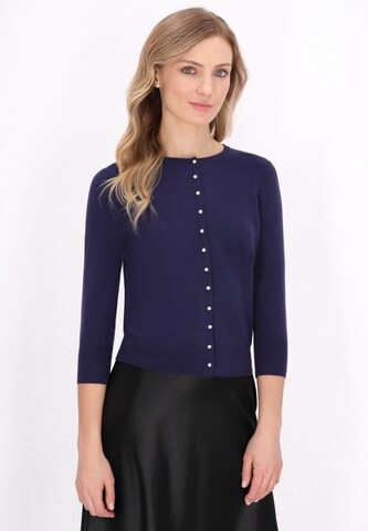 DreiMaster Klassik Knit cardigan in Blue: front