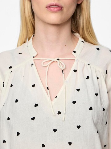PIECES Blouse 'PCNine' in Beige