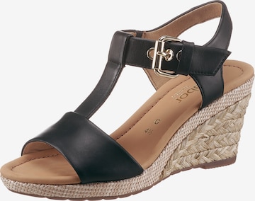 GABOR Sandalette in Schwarz: Vorderseite