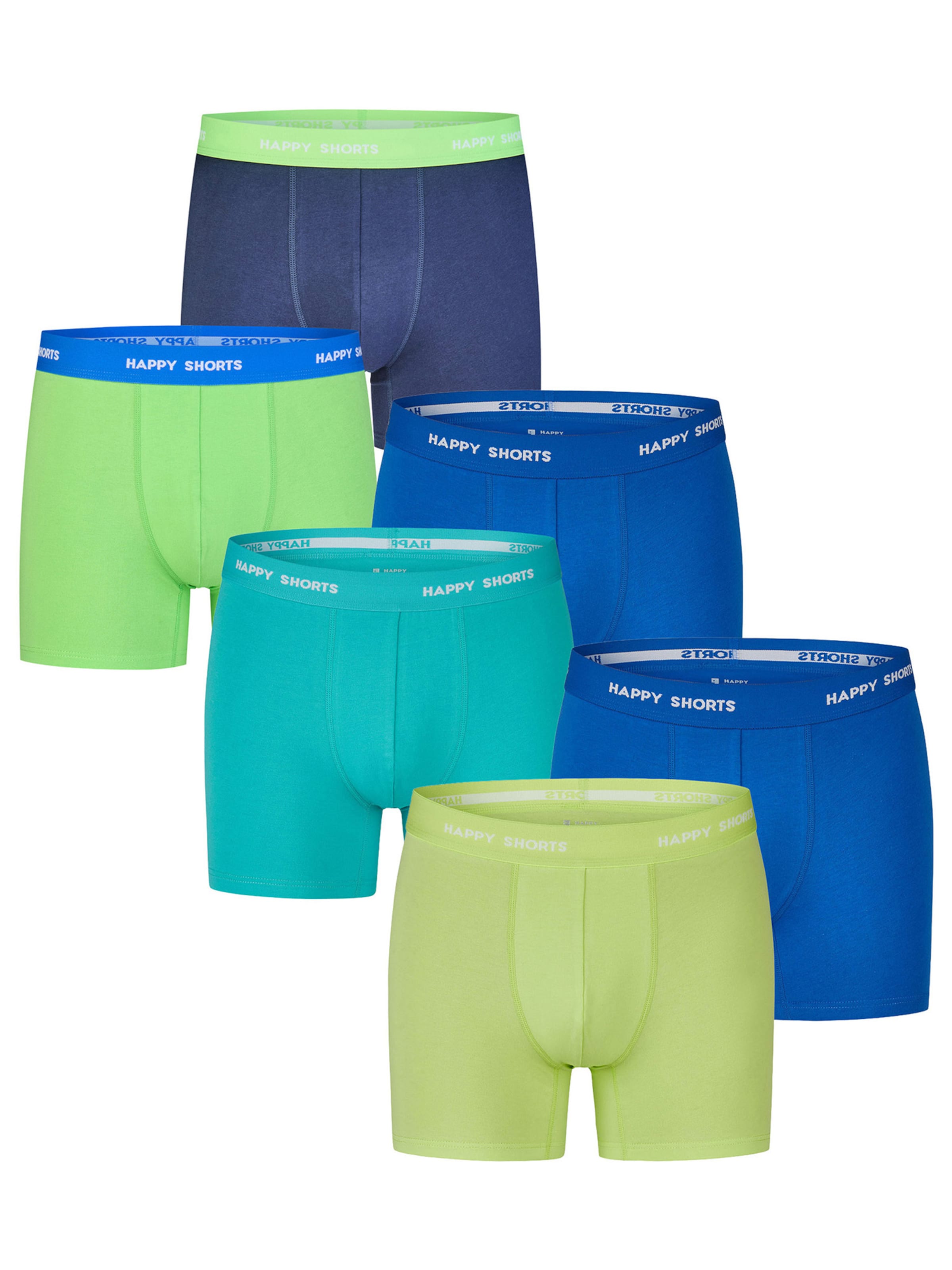 Happy Shorts - Boxers ' Green-Blue Jersey Set ' em azul: frente