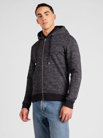 s.Oliver Sweat jacket in Black: front