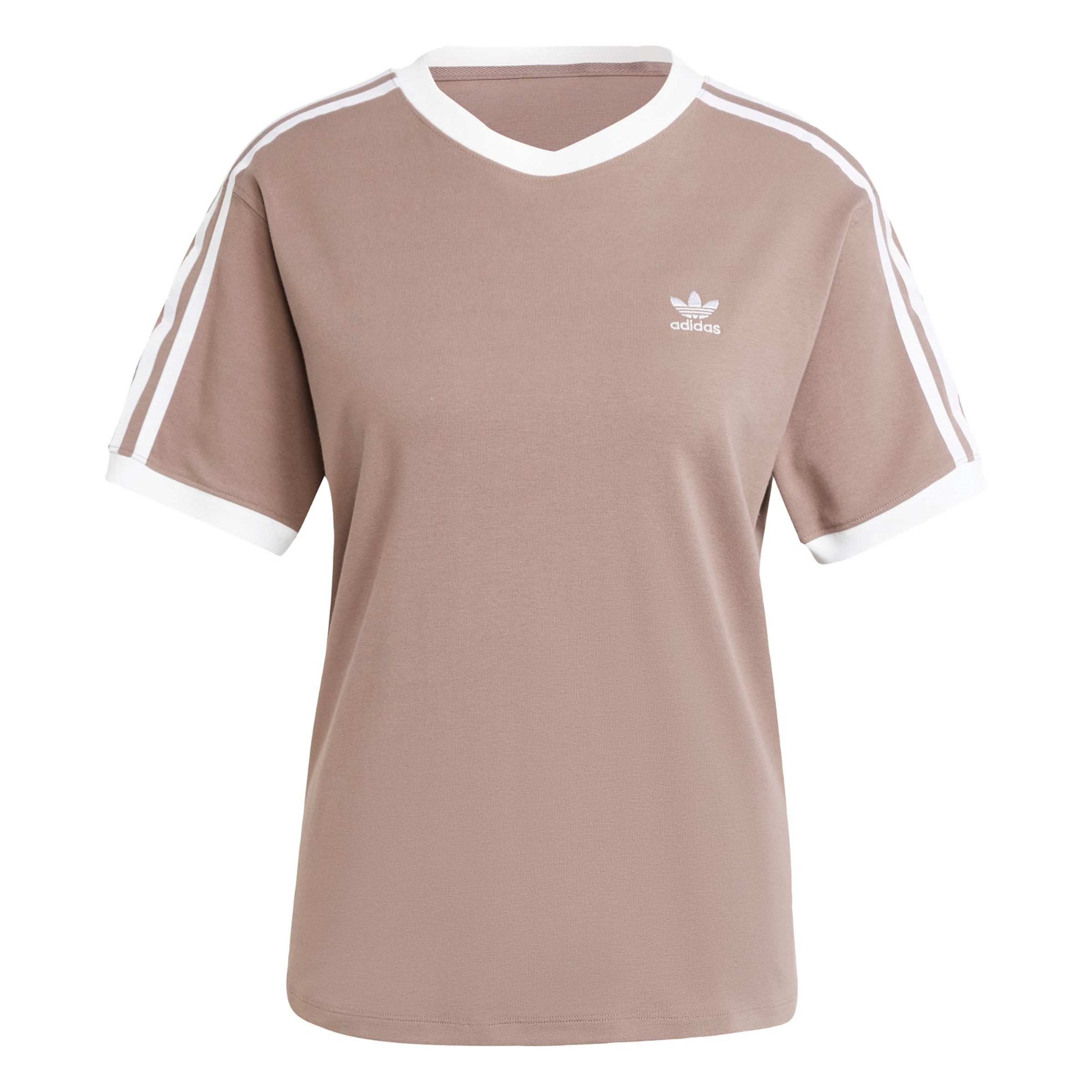 ADIDAS ORIGINALS Shirts '3-Stripes' i brun: forside