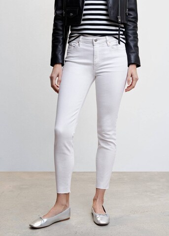 MANGO Skinny Jeans 'Isa' in White