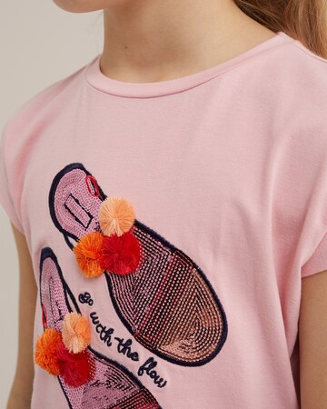 T-Shirt WE Fashion en rose