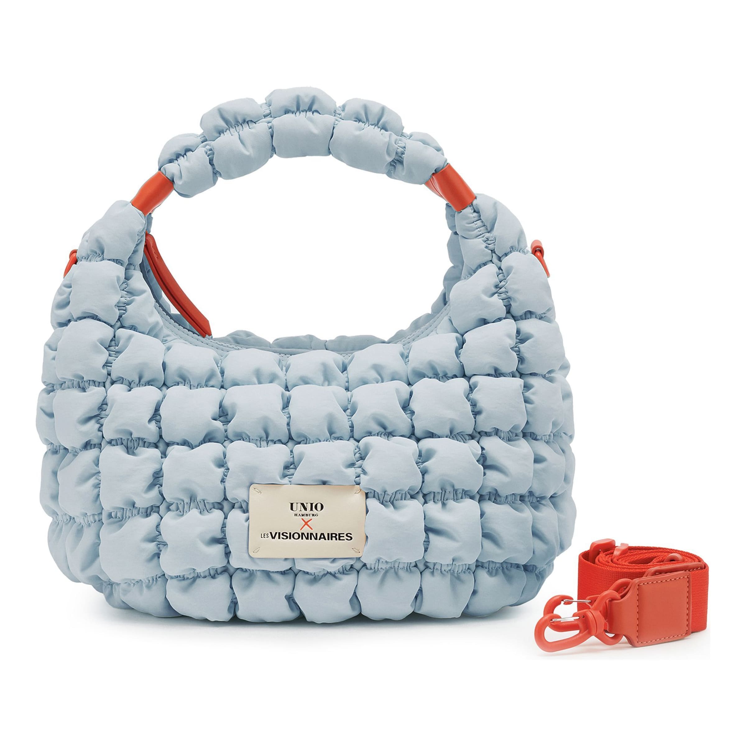 Les Visionnaires Tasche in Blau: Vorderseite