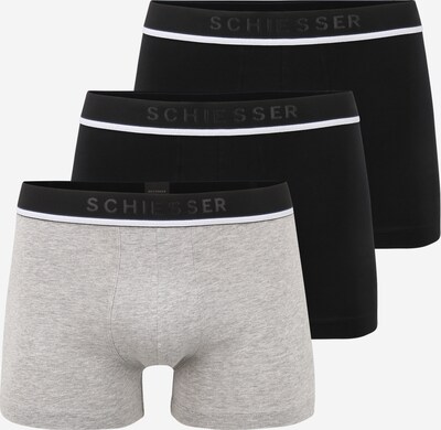 SCHIESSER Boxer shorts in mottled grey / Black / White, Item view