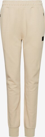 Superdry Tapered Broek in Beige: voorkant