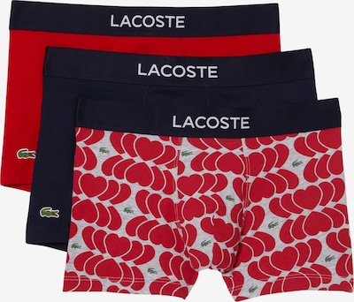 LACOSTE Boxershorts in de kleur Rood / Zwart / Wit, Productweergave