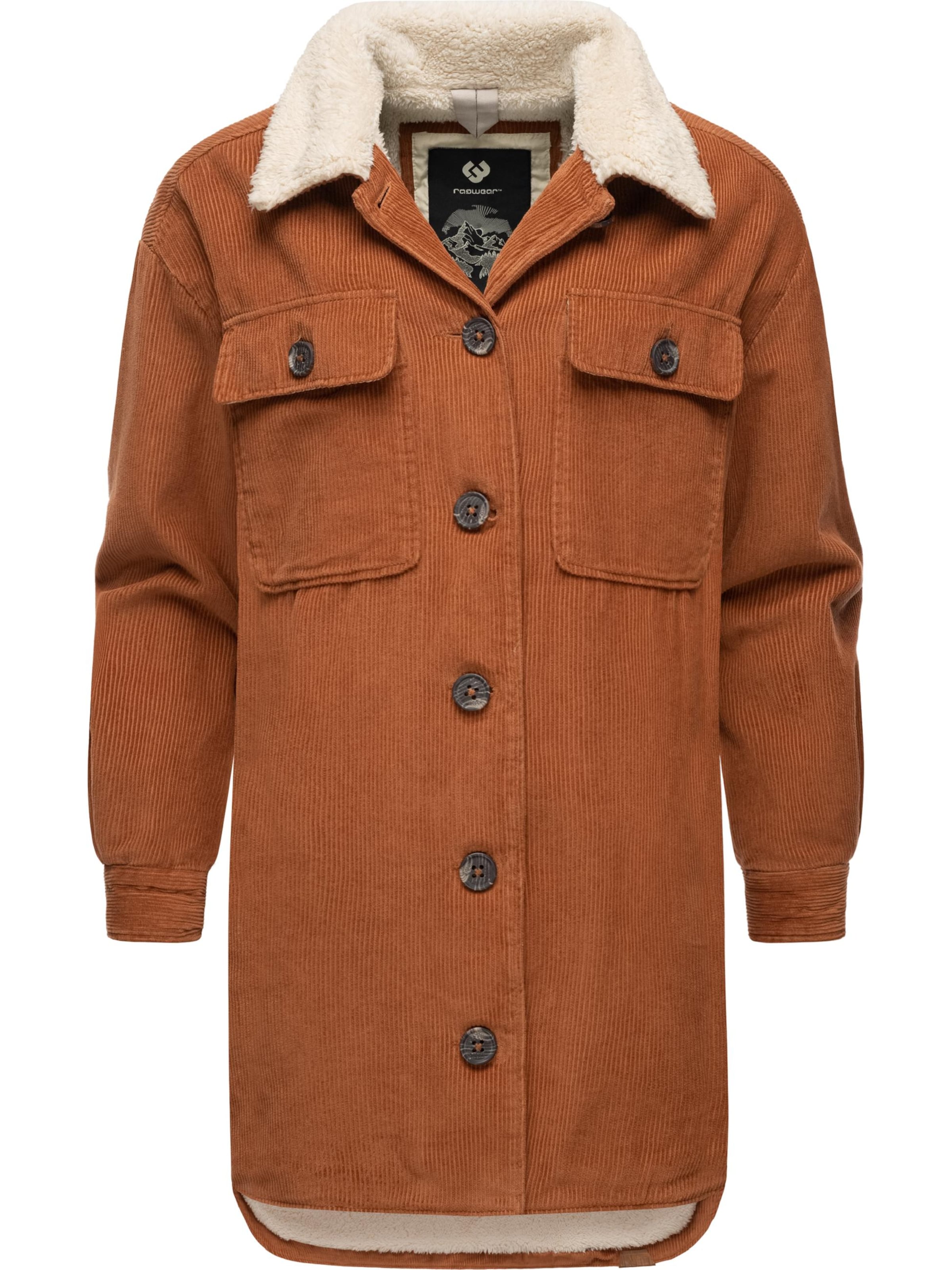 Ragwear Přechodná bunda 'Kyoka' – hnědá: přední strana