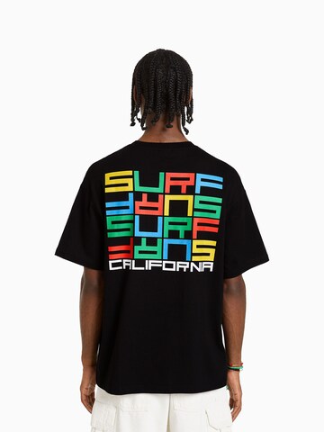 Bershka T-Shirt in Schwarz