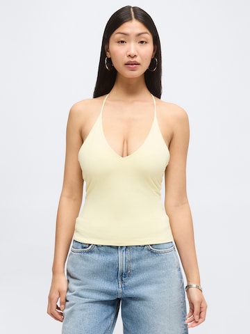 Abercrombie & Fitch Top 'MAR4' - Žltá: predná strana