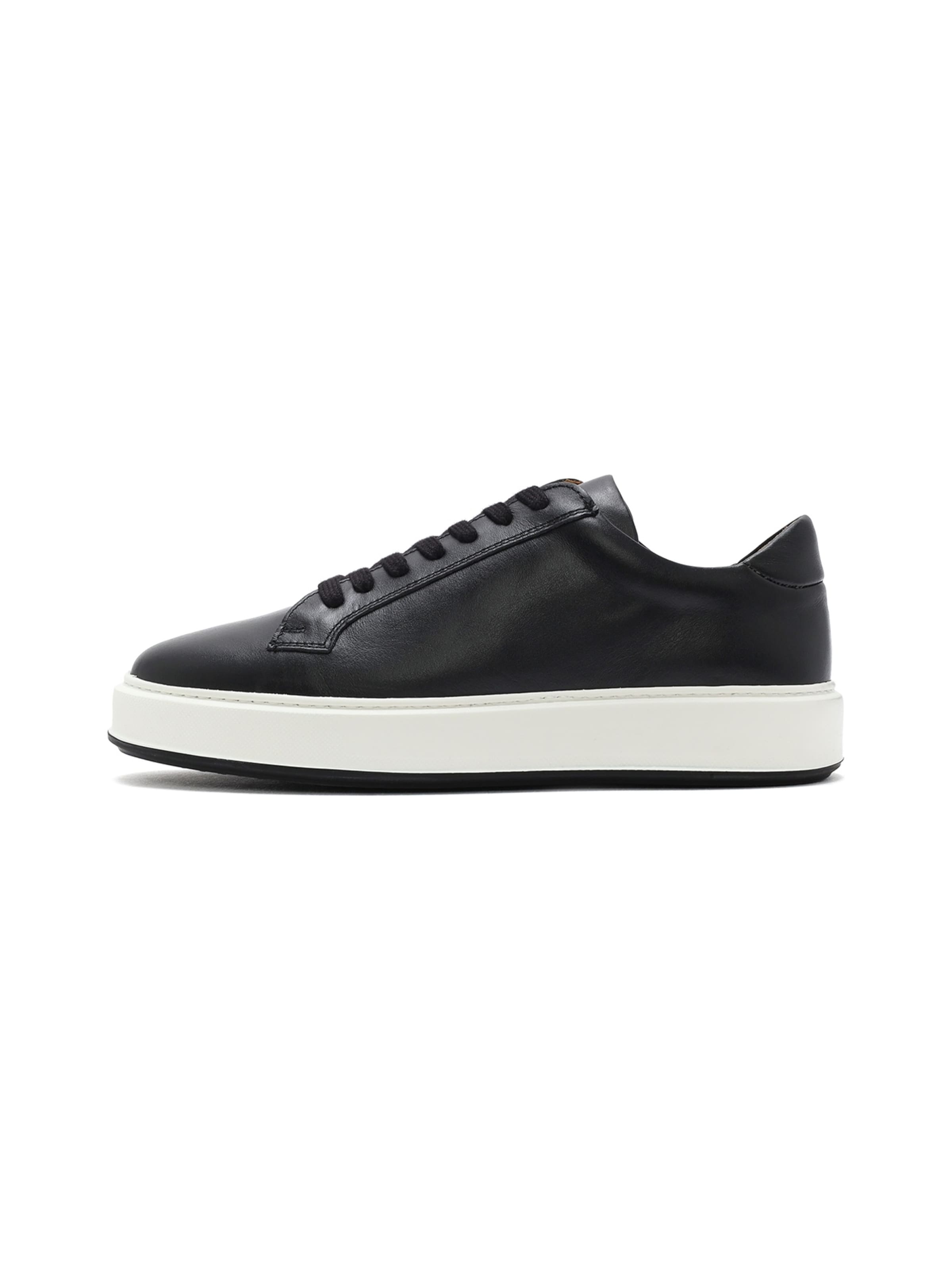 Derimod Platform trainers in Black: front